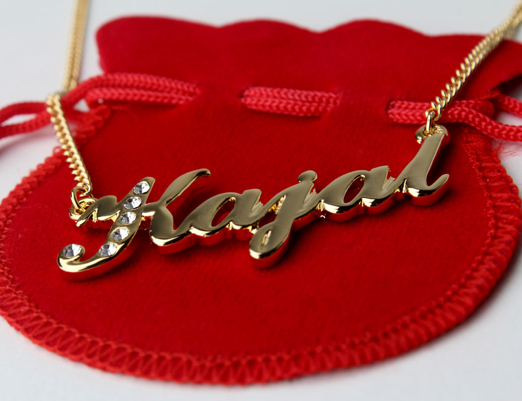 Kajal shop name pendant